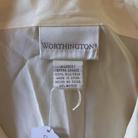 Worthington Cream Button Down Shirt - Picture 3 of 3